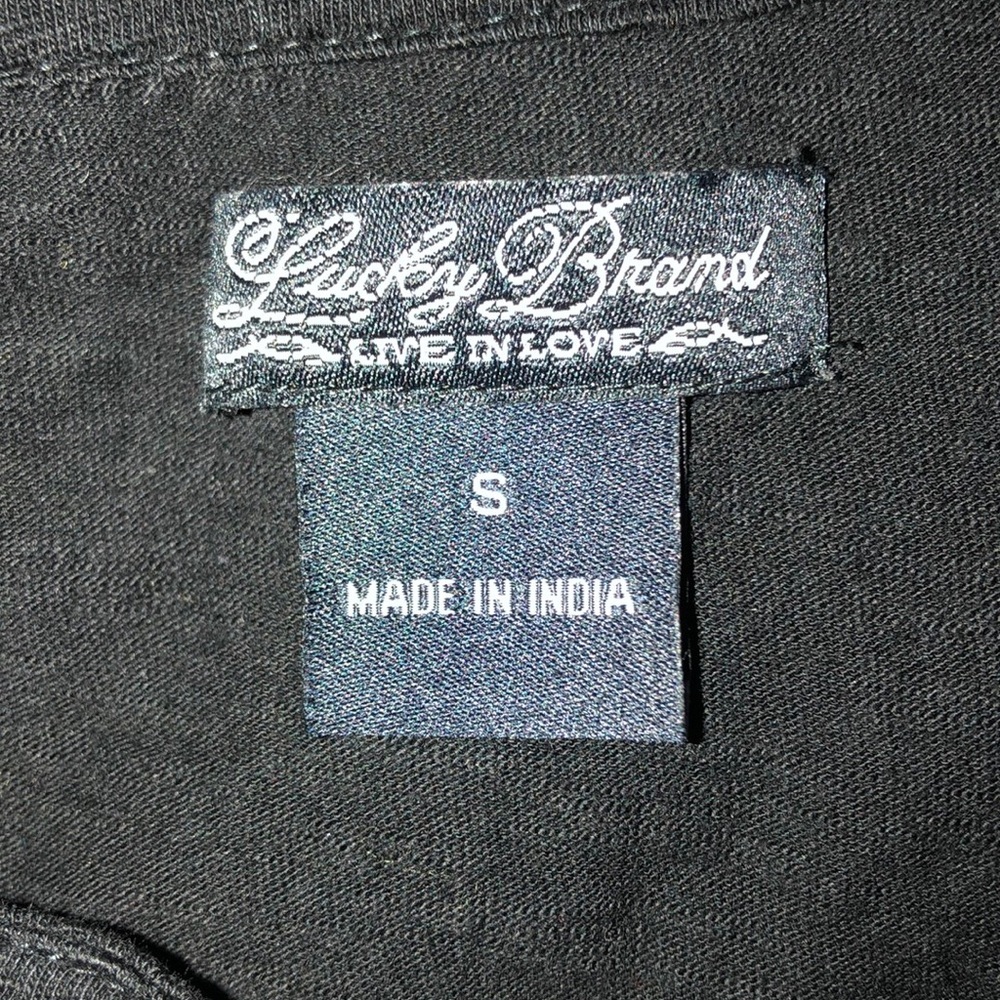 Lucky Brand Black Beaded Shirt Small - Picture 4 of 4